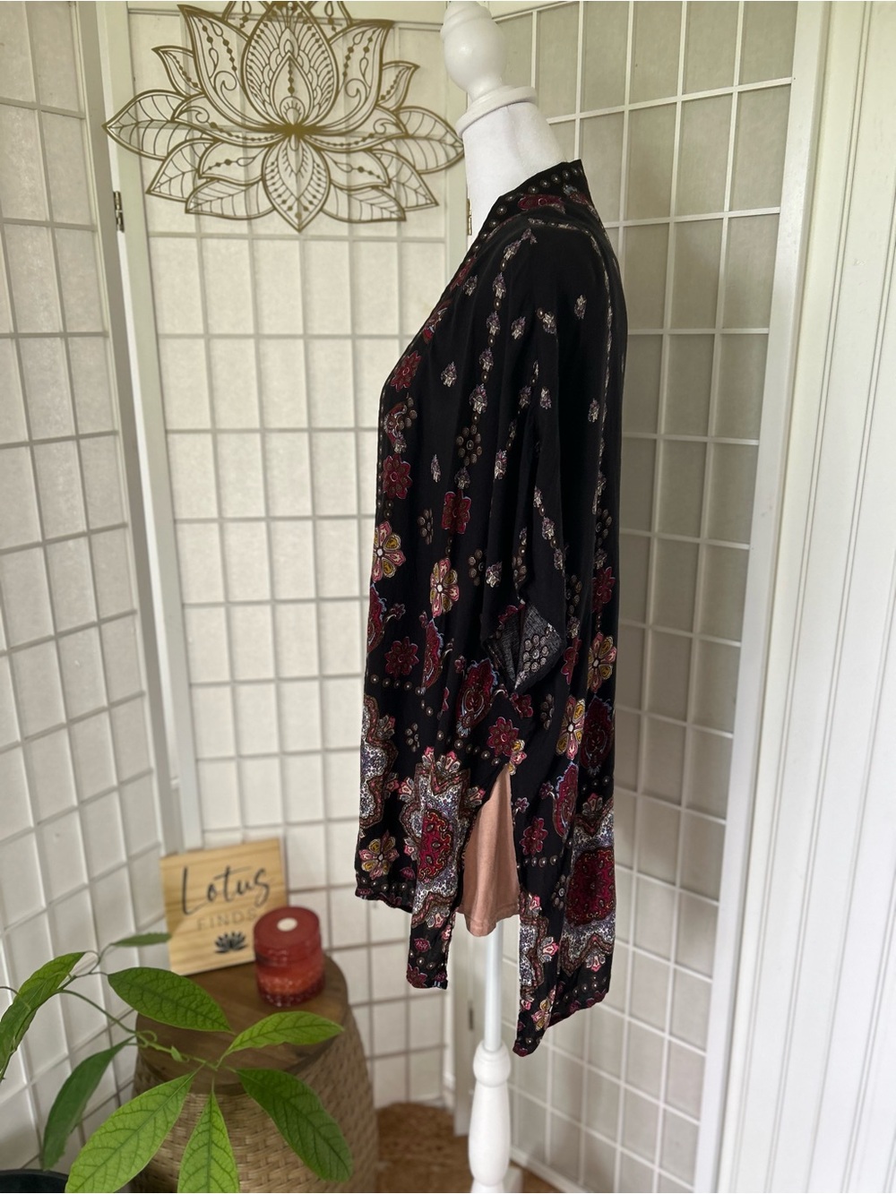 Filly Flair Boho Kimono & Lace Back Tunic Tank 2-Piece Bundle - Picture 8 of 9